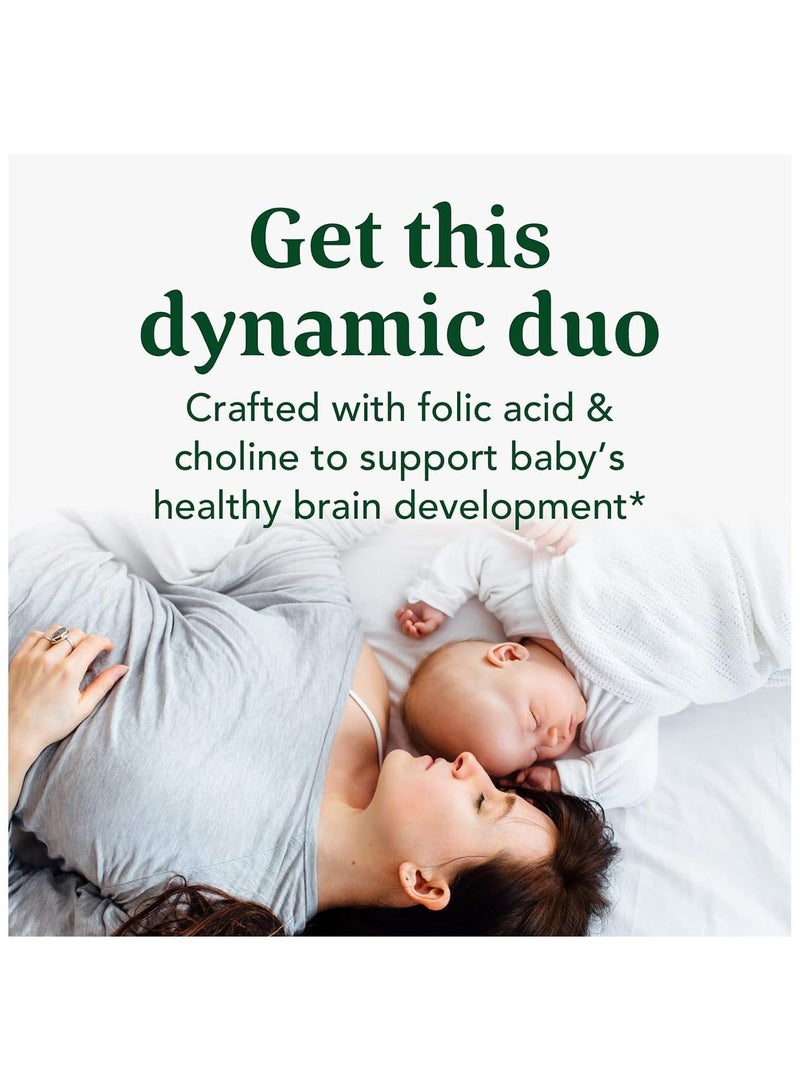 MegaFood Prenatal Multi Baby & Me 2, Doctor Formulated, 18 essential nutrients including folic acid & choline to support baby's healthy brain development, Dietary Supplement, 60 Gummies | 30 Servings, Red Raspberry - Image 3