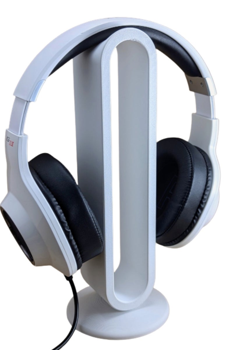 3D Printed Minimalist Headphone Stand – Sleek Modern Desk Accessory 