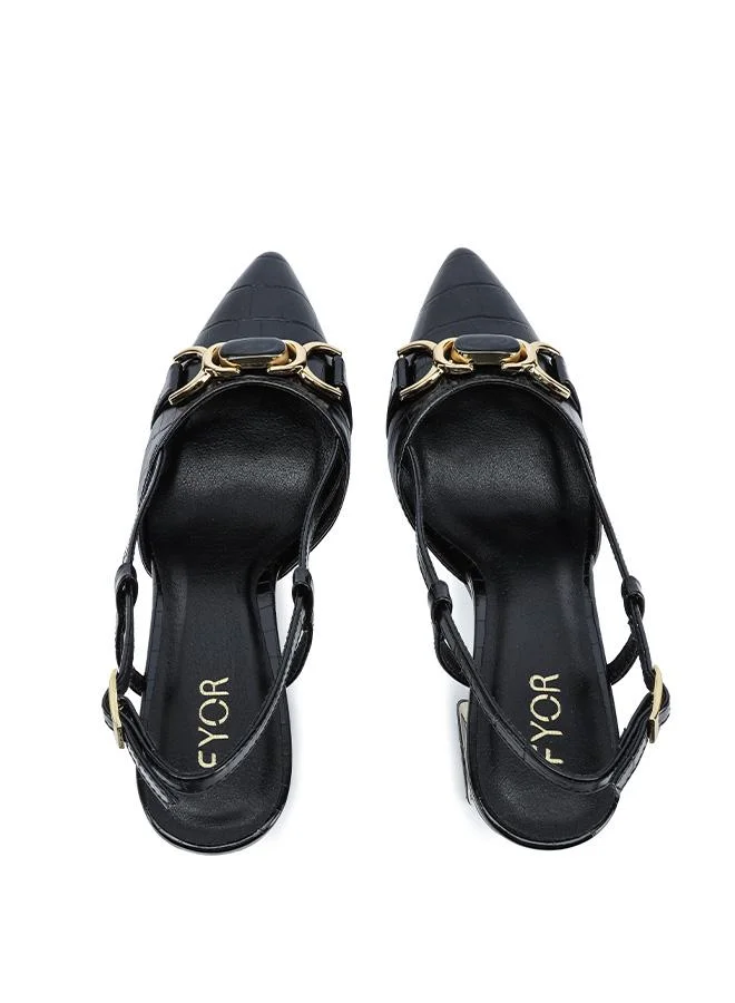 Fyor  Croc-Embossed Architectural Slingback MC 006 for Women | Best Price UAE