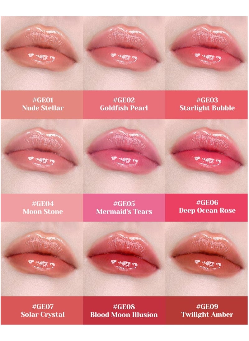 Flower Knows - Flower Knows Moonlight Mermaid Series Jewelry Lip Gloss 3.5ml (GE06 Deep Ocean Rose) - Image 1