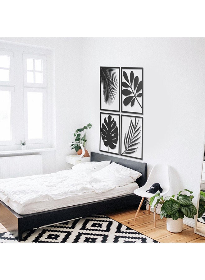 Set Of 4 Plants Leaves Wall Art - Image 2