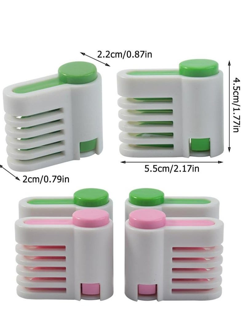 إسكدنيا 4 عبوات من أداة تقطيع الكيك القابلة للتعديل المكونة من 5 طبقات، أداة توجيه للتقطيع المتساوي، أداة تقطيع الكيك بنفس الطريقة، إكسسوار أدوات خبز المطبخ - Image 5