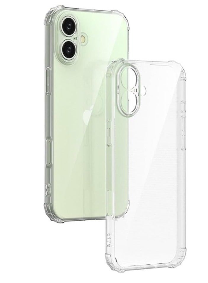Case Compatible with iPhone 16 Plus  Case, Crystal Clear Case Designed for iPhone 16 Plus TPU Case with 4 Corners Shockproof Protection and Camera Protection Anti-Fall Clear Case - Image 1