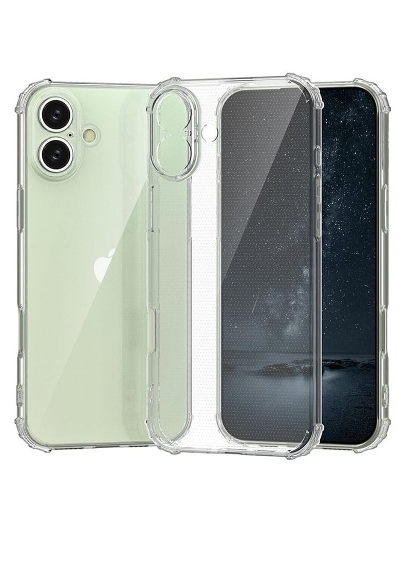 Case Compatible with iPhone 16 Plus  Case, Crystal Clear Case Designed for iPhone 16 Plus TPU Case with 4 Corners Shockproof Protection and Camera Protection Anti-Fall Clear Case - Image 2