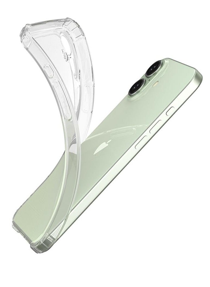 Case Compatible with iPhone 16 Plus  Case, Crystal Clear Case Designed for iPhone 16 Plus TPU Case with 4 Corners Shockproof Protection and Camera Protection Anti-Fall Clear Case - Image 3