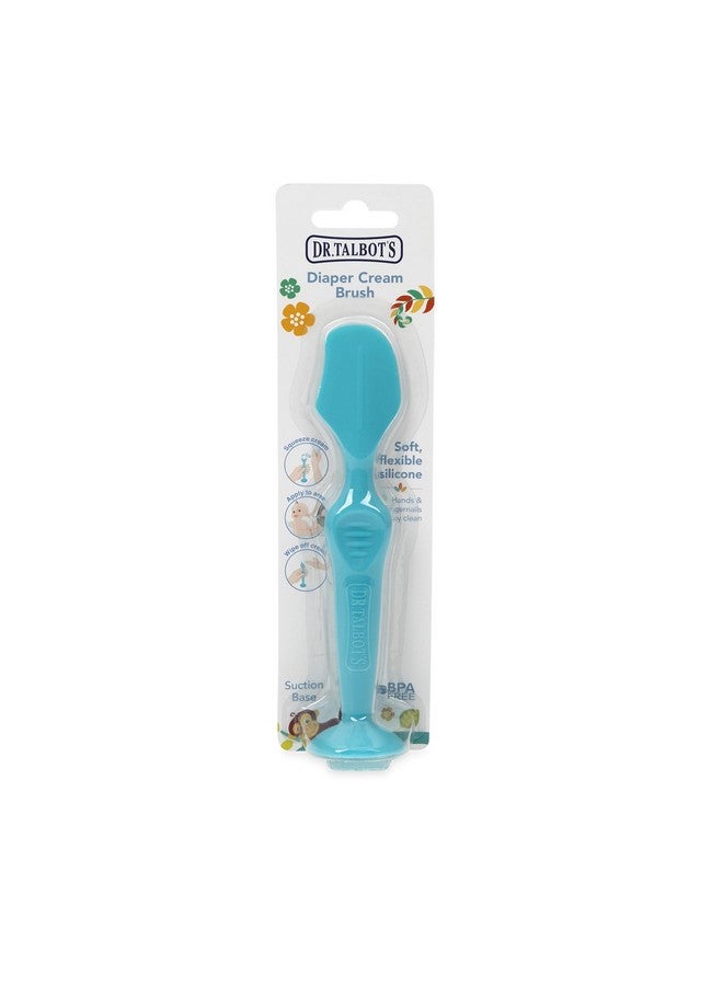 Nuby Dr. Talbots Silicone Diaper Cream Brush with Suction Base, Aqua - Image 4