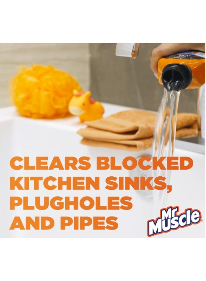Mr Muscle Mr. Muscle Sink & Drain Gel Cleaner, All Pipes Safe, 1L - Image 2