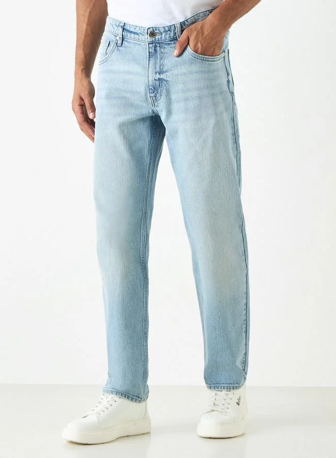 Lee Cooper Straight Cut Jeans with Pockets