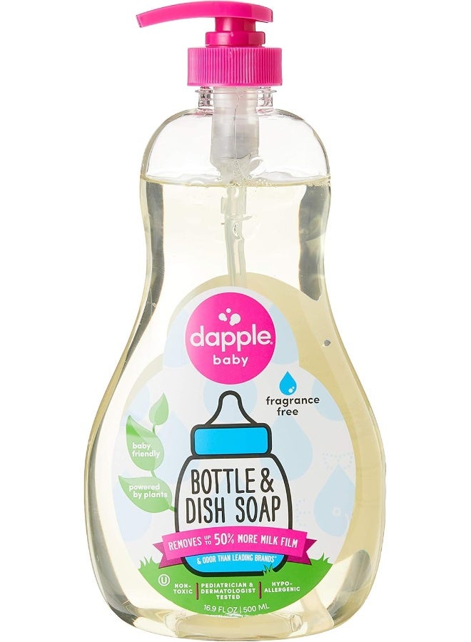 dapple سائل تنظيف زجاجات الأطفال وأدوات المائدة من دابل - خالي من العطور - 16.9 أونصة سائلة - Image 1