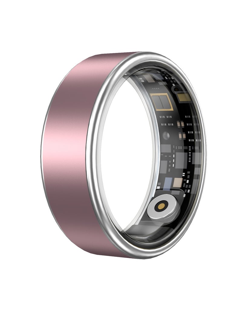 Smart Ring Health Tracker, Fitness Tracker, Activity Trackers for ManWomen -SleepExercise Monitor,Waterproof Sleep Tracking Wearable (Pink, 12) - Image 1