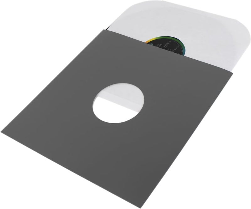Square Deal Recordings & Supplies (10 Pack) 12 inch LP Gray Record Jacket Covers - with Hole to View Center Label - Protect Your Vinyl #12JWGYHH - Image 2