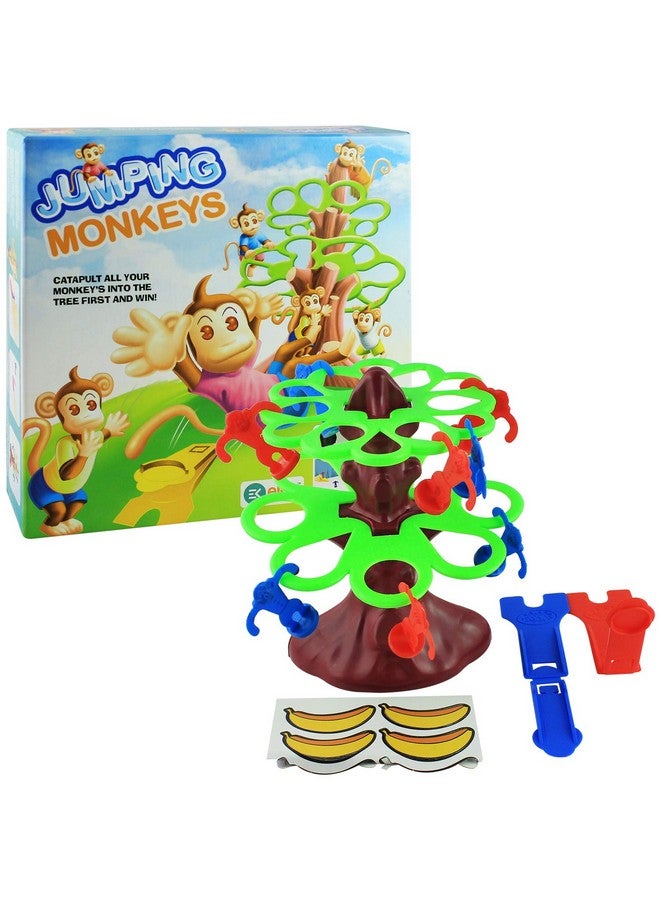 Ekta Jumping Monkeys Small Catapult Toy 2 Players Board Game For Kids (Multicolour) - Image 1