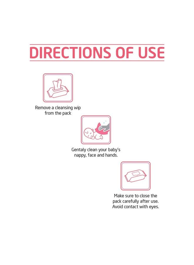 Fabie Baby Skin Soft Cleansing Wipes ;; With Vitamin E Hypoallergenic ;; Double Closure ;; Keeps Moisture ;; Intact Alcoholfree 80S (Pack Of 1) - Image 4