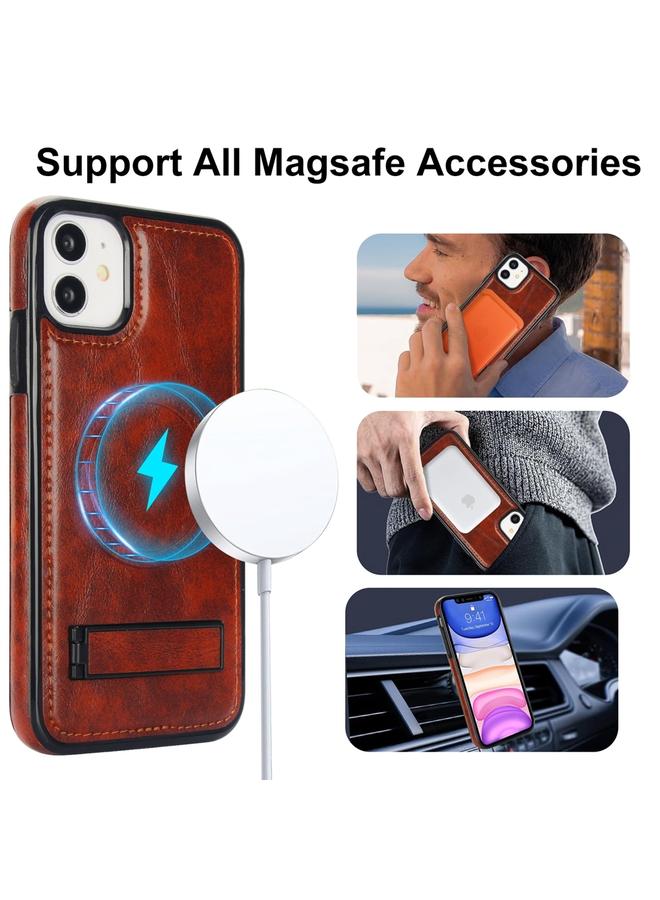 اس-توب جراب هاتف ماج سيف بتصميم كلاسيكي من الجلد غير مرئي لهاتف آيفون 11 - Image 2