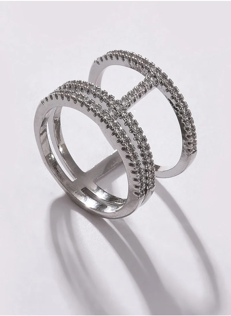 SOHI Stone Studded Finger Ring