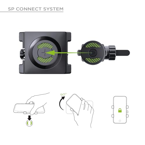 SP CONNECT Universal Bicycle Mobile Phone Holder - Smartphone Bracket Mount for Mountain & Road Bikes - Patented Twist Lock, Strong Clamp-Grip - for 58-85mm Wide Devices - Cycling, Riding Accessories - Image 3