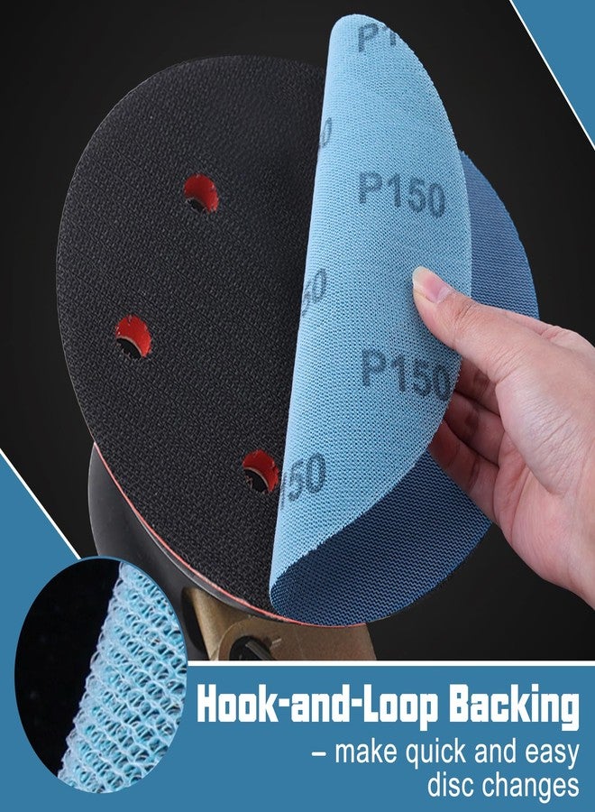 SPEEDWOX Mesh Abrasive 9 inch Drywall Sander Sandpaper 150 Grit 10pcs Dust-Free Hook and Loop Drywall Sanding Disc Aluminum Oxide Sanding Discs for Drywall Sanders for Metal Wood Finishing - Image 2