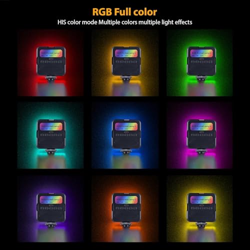 ZIRAK RGB Pocket Camp Rechargeable LED Video Light – 40+ RGB Colors, Adjustable Brightness, Portable Camera Light for Photography, Video Shooting, YouTube, Makeup & Laptop Lighting - Image 4