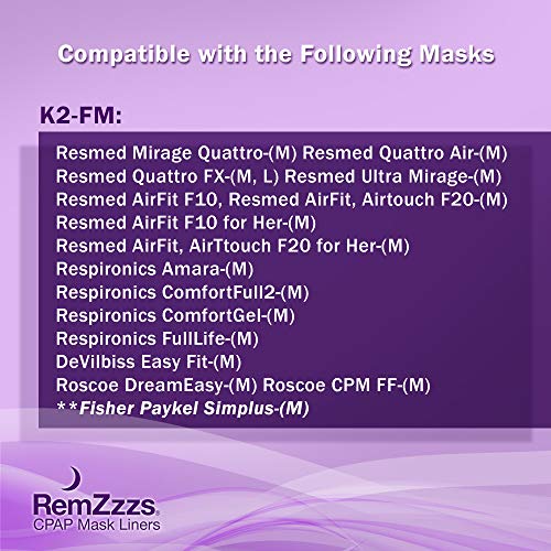 RemZzzs Full Face Cpap Mask Liners (K2-FM) - Reduce Noisy Air Leaks and Painful Blisters - Cpap Supplies and Accessories - Compatible with Resmed Respironics DeVilbiss - Image 5