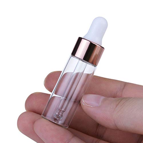 glasstore Glass Dropper Bottles,50 Packs Essential Oil Dropper Bottle Clear Glass Vials Sample Dropper Bottle Perfume Cosmetic Liquid Containers With Glass Eye Dropper (3ml) - Image 4