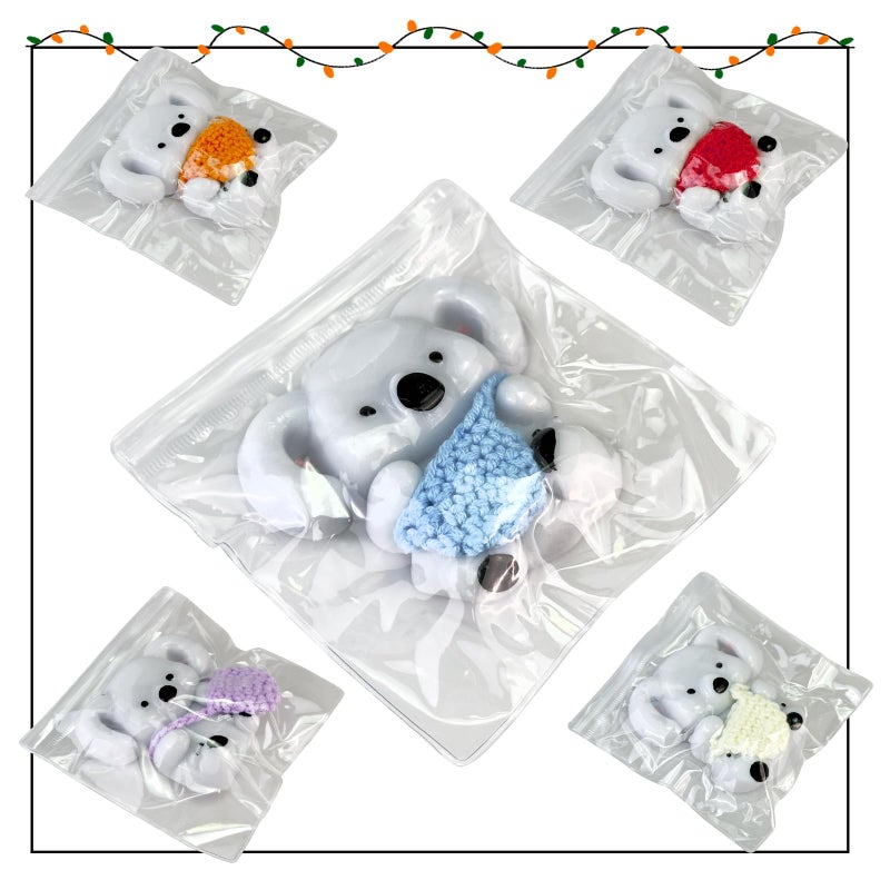 TiTiC Animal Squeeze Toy Cat Paw Squishy Toys Stress Relief Cute Soft Squeeze Fidget Toys Party Favors Gift for Adult Random Color Koala - Image 2
