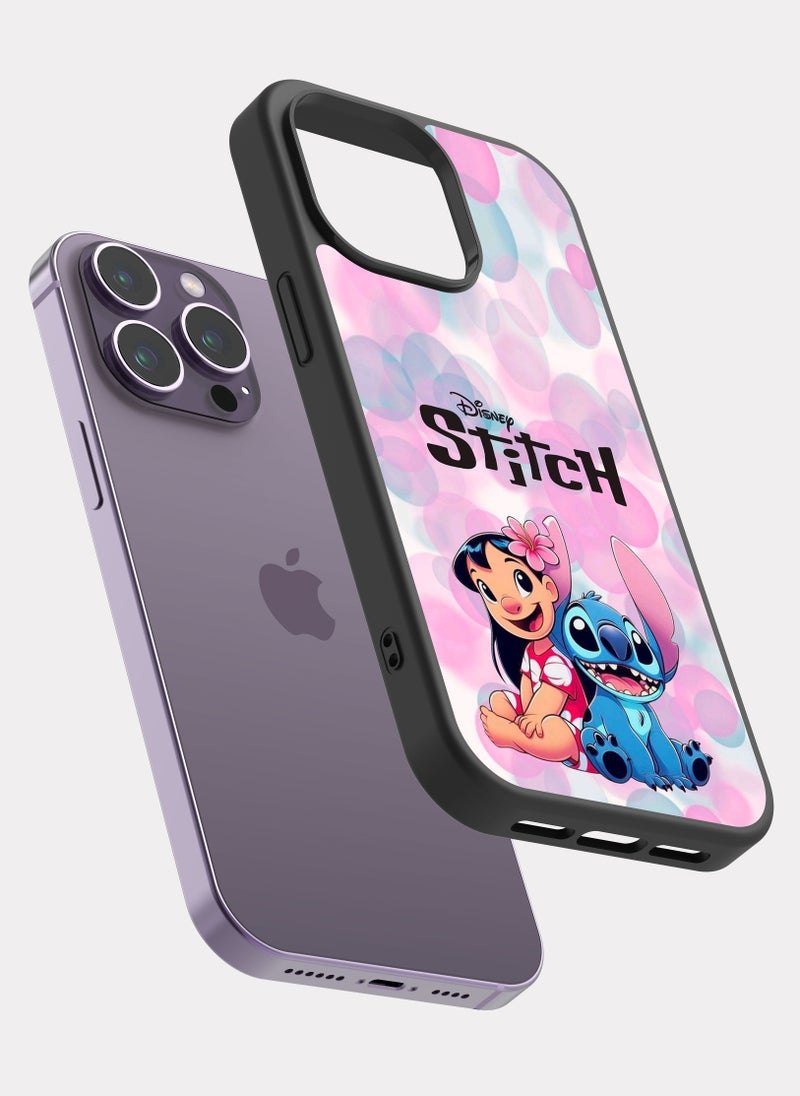 بكسلات كفر ايفون 14 برو ماكس كرتون ليلو و ستيتش - Image 2