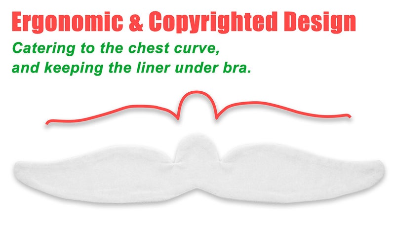 KimYoung Brushed Cotton on Both Sides - Bra Liners for Sweating Rash Boob Sweat Liner Cotton Pads â€“ 3PCS - Image 2