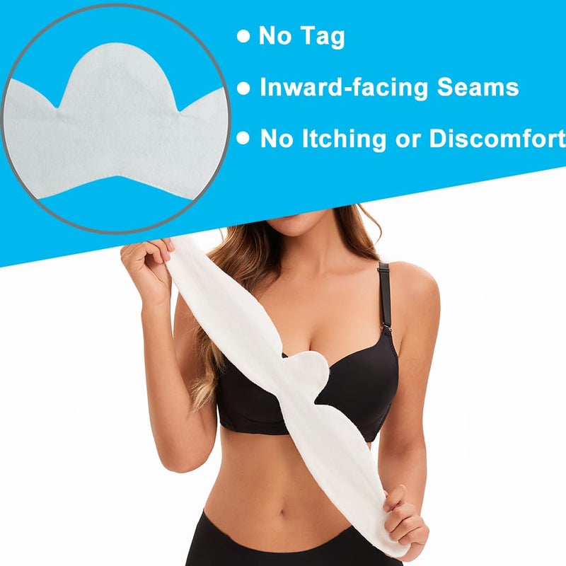 KimYoung Brushed Cotton on Both Sides - Bra Liners for Sweating Rash Boob Sweat Liner Cotton Pads â€“ 3PCS - Image 4