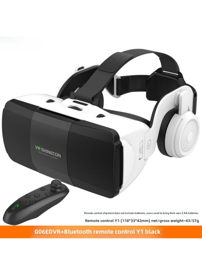 VR Shinecon G06ED Virtual Reality Gaming Helmet Selected Magic Mirror 3D Game Headset For Children Adults Fashion Business Mass-Color:G06ED Y1 BLACK - Image 1