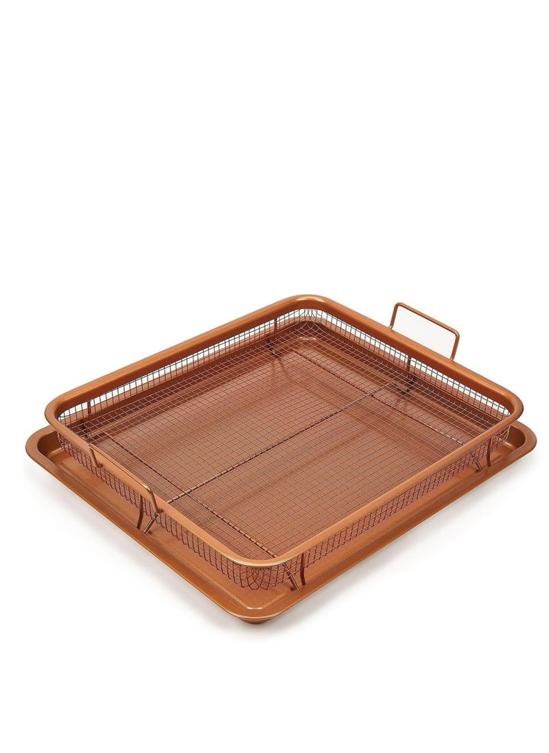 Generic - Golden rectangular French fries plate - Image 1