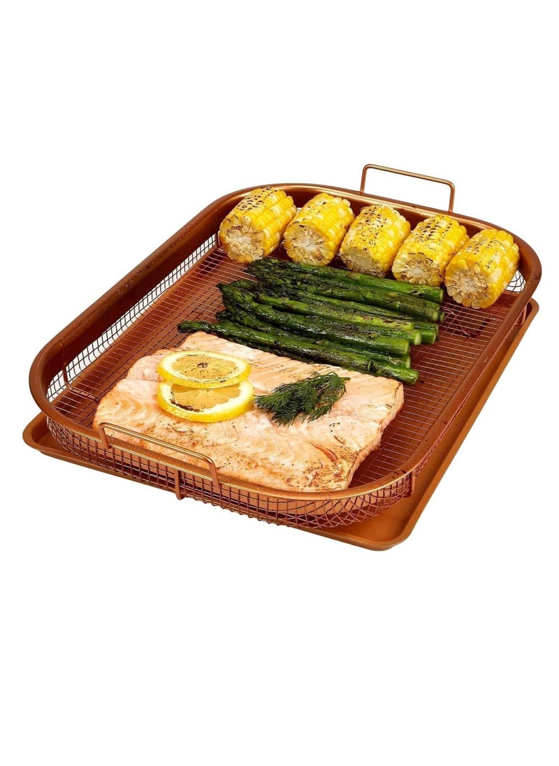 Generic - Golden rectangular French fries plate - Image 1