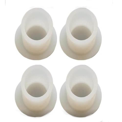 APAV juhla Silicon Rubber Pad for 1.5 inch Round Pipe I Set of 4 (White) - Image 1