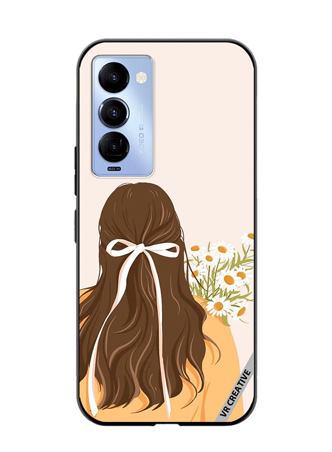 VR CREATIVE غطاء حماية لتكنو كامون 18/18 بي تصميم فتيات متعدد الألوان - Image 1