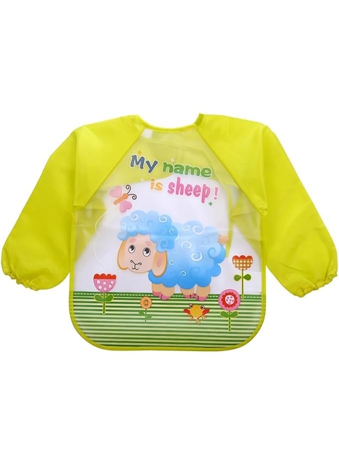 Generic Baby Food Bib Waterproof Long Sleeve Washable Cute sheep Shape  for Toddlers 6-36 Months M57-858  - Image 1