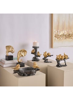 Home Box Wren Polyresin Elephant Head Decorative Accent 16 x 20.5 x 9 cm  - Image 4