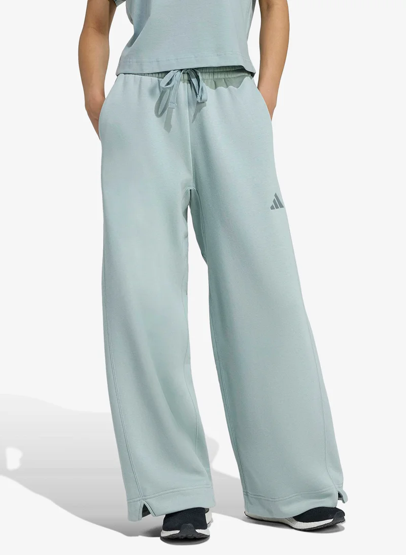 adidas بنطلون واسع فضفاض من الصوف لجميع المواسم