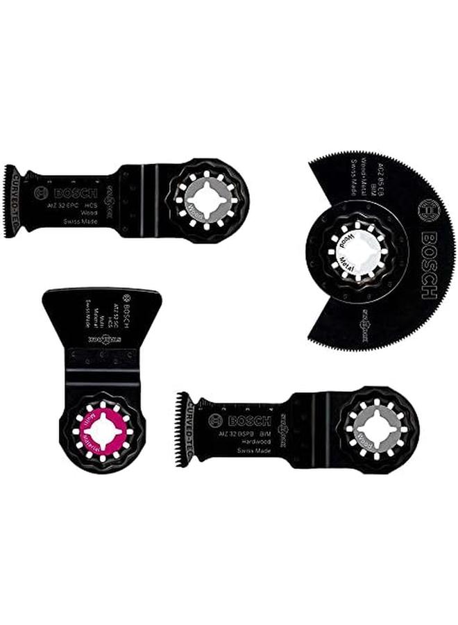 BOSCH Floor And Installation Set For Multi Tools Accessories Set Includes Star Lock Accessories For Sawing Plunge Cutting And Scraping Various Materials 4 Pcs - Image 2