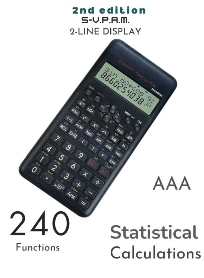 82MS Scientific Calculator 2nd Edition ( Black)