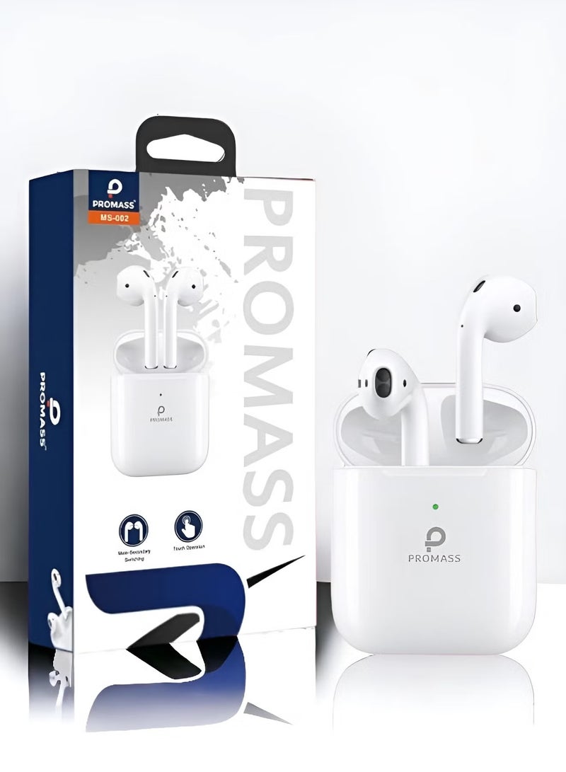 PROMASS Original Bluetooth headset from Promas, first version, a wireless Bluetooth headset that supports wireless charging, features clear sound and noise isolation, works on all mobile phones such as iPhone - Image 1