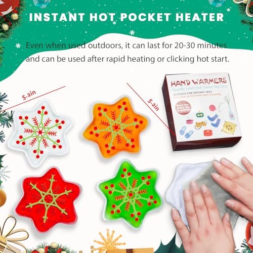 Couleurs Reusable Snap Heat Pack, Click Hand Warmers for Camping, Outdoor, Indoor, Working, Studying (Christmas Star) - Image 3