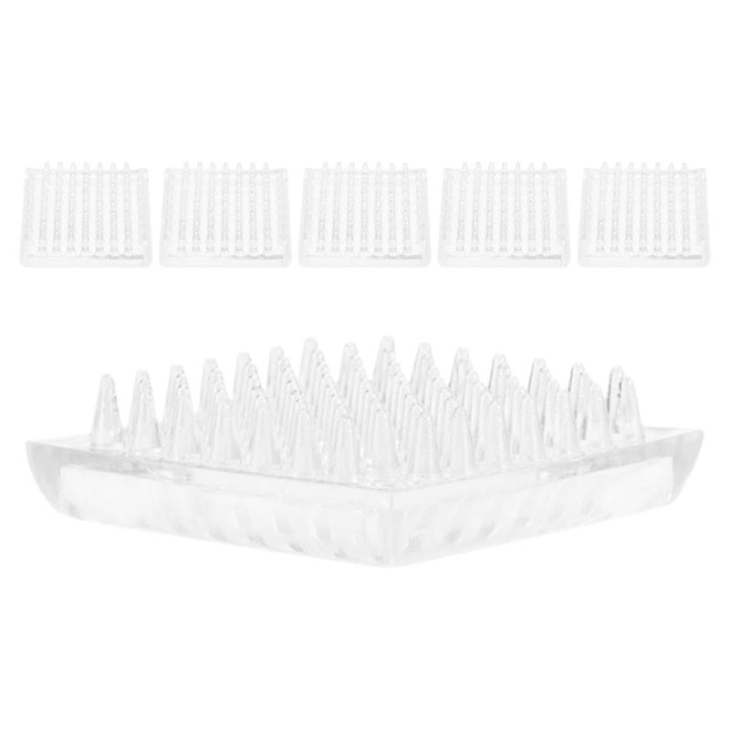 6Pcs Square Carpet Protector Cups Spikes Non Slip Furniture Floor Protectors For Chair Sofa Legs 48mm Sturdy Carpet Cover Pads - Image 2