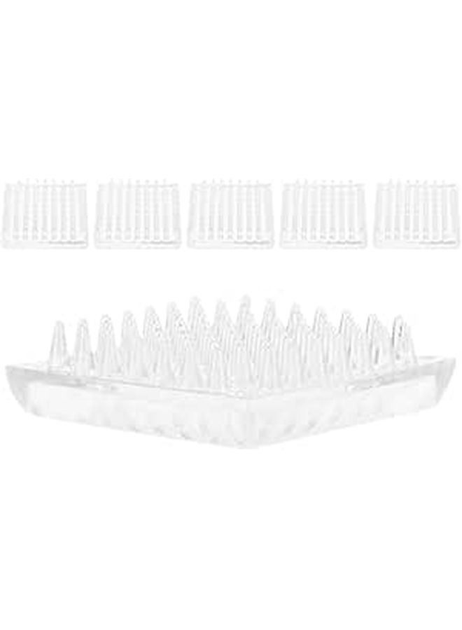 6Pcs Square Carpet Protector Cups Spikes Non Slip Furniture Floor Protectors For Chair Sofa Legs 48mm Sturdy Carpet Cover Pads - Image 1