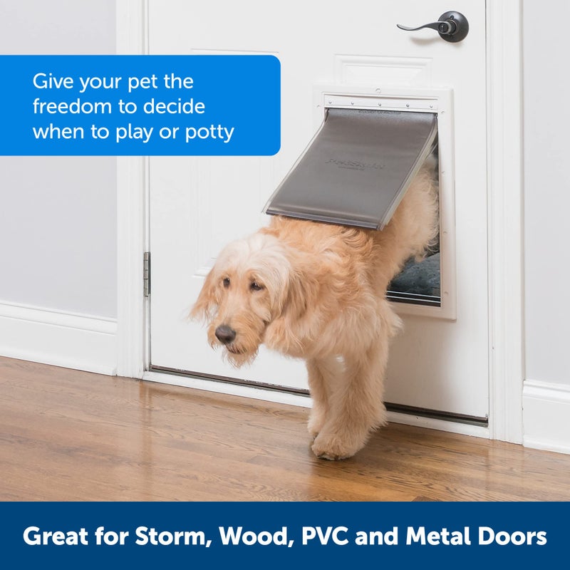 PetSafe Extreme Weather Pet Door - Insulated Weather-Resistant Dog & Cat Door with Durable Plastic Frame - Maximum Energy-Saving Efficiency - Large - for Dogs & Cats up to 100 lbs - Image 2
