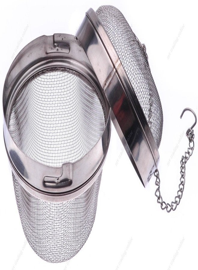 M.V. Trading SD2317 Stainless Steel Locking Spice Mesh Ball, Tea Strainer, Tea Infuser, Giant Size, 2½-Inch - Image 3