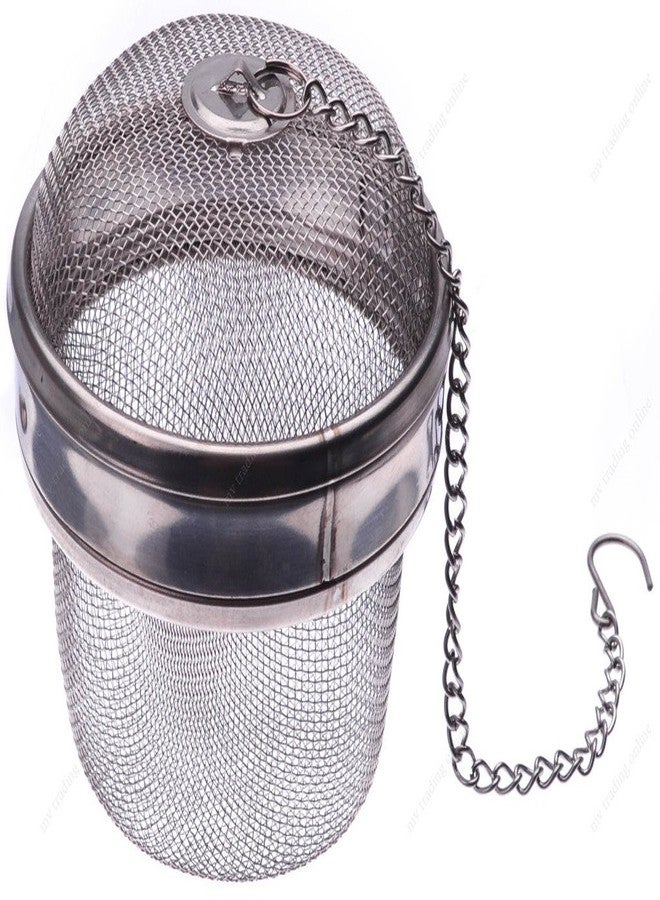M.V. Trading SD2317 Stainless Steel Locking Spice Mesh Ball, Tea Strainer, Tea Infuser, Giant Size, 2½-Inch - Image 1