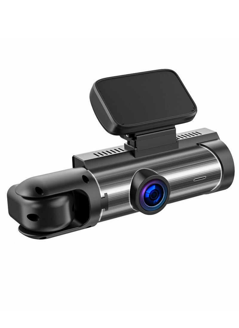 GULFLINK - Dash Cam Front and Inside 1296P Dual Dash Camera For Cars 3.16 Inch Full HD 110 Degree Wide Angle Car Dashboard Camera With Infrared Night Vision,G-Sensor, Parking Monitor, Loop Recording - Image 1