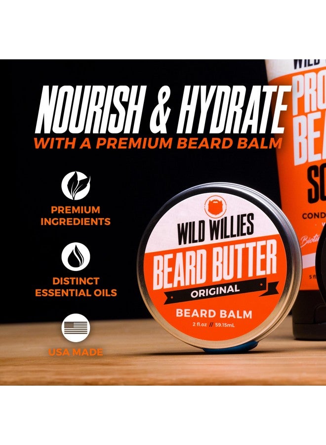 وايلد ويليس بلسم اللحية وايلد ويليز بزبدة اللحية - بلسم عضوي للحية لنمو سريع للحية، مُنعم للعناية باللحية - كريم لحية للرجال لإزالة الحكة والقشرة، يُعيد الرطوبة - بنكهة النعناع المنعش، 2 أونصة - Image 4