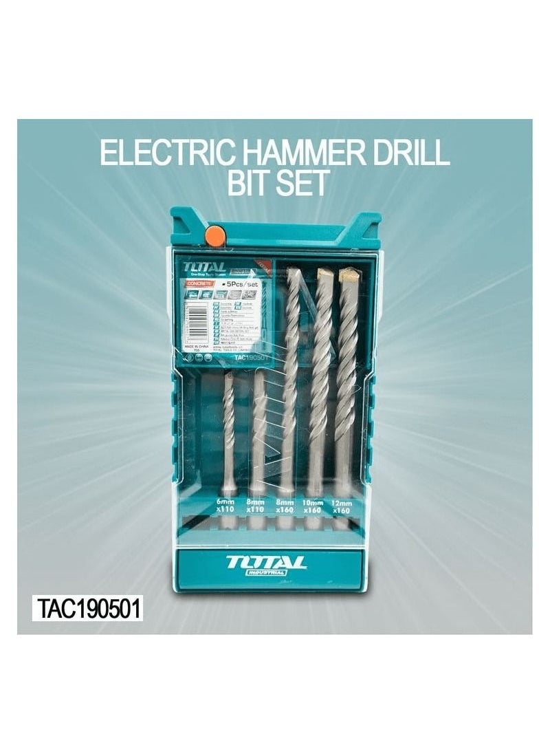TOTAL T0TAL TAC190501 Concrete Drill Bit Set Multifunction Drill Bit Set 5 Pcs  - Image 1