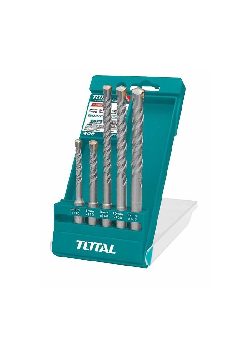 TOTAL T0TAL TAC190501 Concrete Drill Bit Set Multifunction Drill Bit Set 5 Pcs  - Image 2