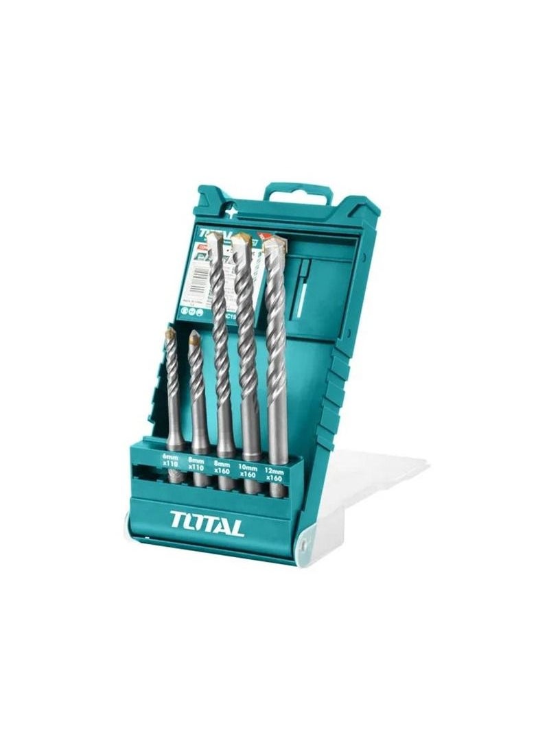 TOTAL T0TAL TAC190501 Concrete Drill Bit Set Multifunction Drill Bit Set 5 Pcs  - Image 4